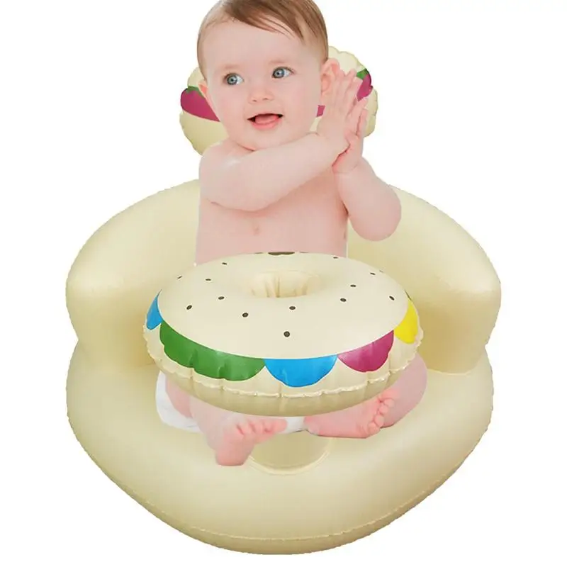 

Inflatable Toddler Seat Floor Seats Toddler Sitting Up Air Sofa Toddler Portable Thick Waterproof Inflatable Seat For Bathing