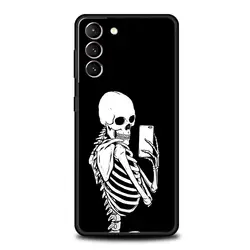 Skeleton Design Soft Silicone Phone Case - Humorous Protective Cover - Samsung S20 Plus (A1)