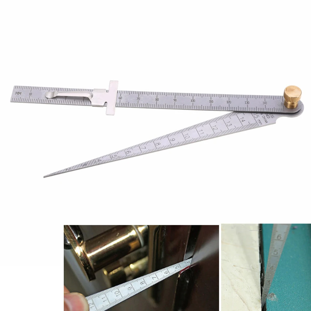 

2pcs/set Portable Depth Field Measurement Stainless Steel Welding Taper Multifunctional 1-150mm Hole Inspection Feeler Gauge