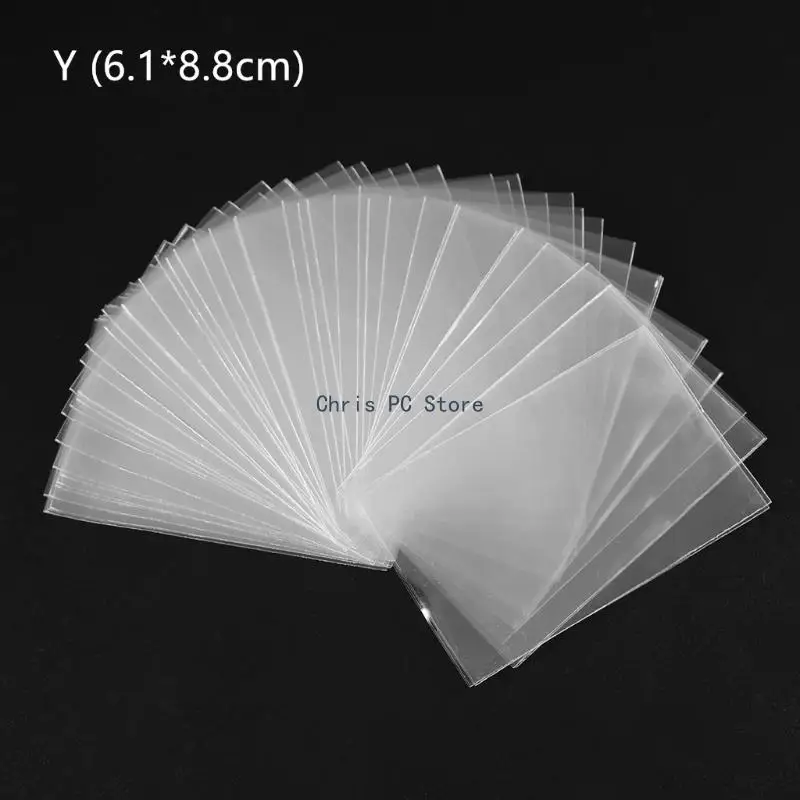 H8WA Clear Card Sleeves 66 x 91mm for TCG Trading Cards and Board Games with Standard Size Cards Acid-Free,100pcs/set images - 6