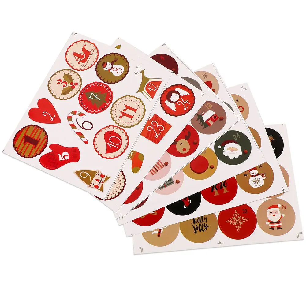 Paper Christmas Gift Stickers Labels for Decorative Sealing