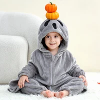 MICHLEY Halloween Christmas Baby Rompers Flannel Cosplay Toddler Infant Clothes Overall Bodysuits Jumpsuit Costume For Girl Boy