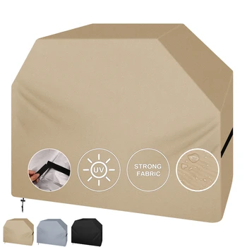 Grill Cover 147x61x122CM Waterproof Anti-UV BBQ Gas Grill Cover for Outdoor Grill Charbroil Barbecue Protection Cloth BBQ Access