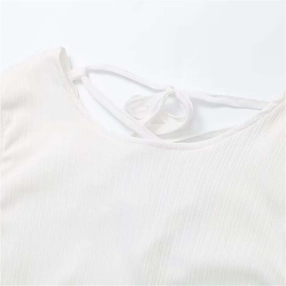 Taop & Za 슬림핏 마이크로 플레어 긴팔 레이어드 장식, 여성 패션, 프렌치 레트로 스타일, 긴 원피스, 2024 여름 신상