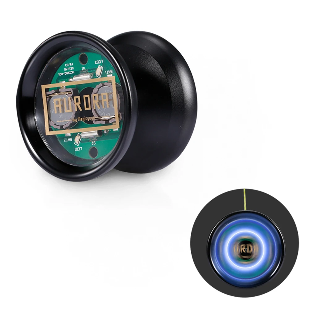 Unresponsive YoYo Aluminum Alloy Professional Yoyo Ball with LED Light Cover Remover String for Kids Adult Yo-yo YoYo