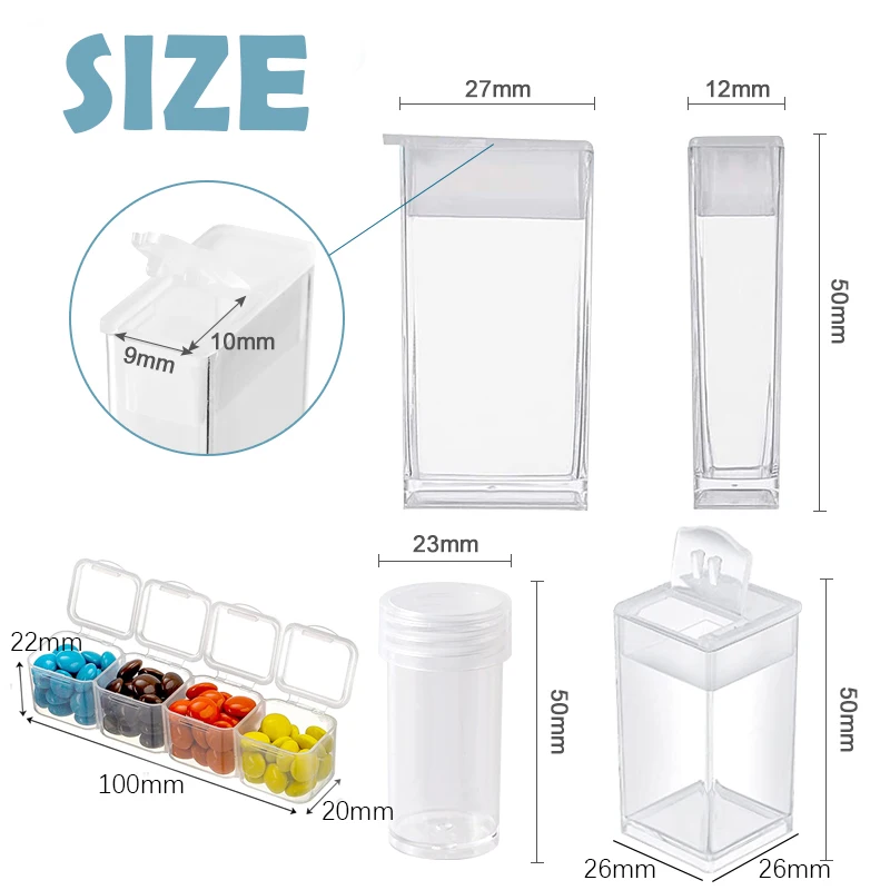 Plastic Seed Beads Storage Organizer Box Embroidery Diamond