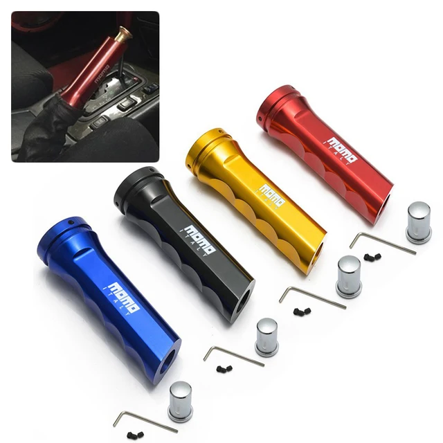 Racing Auto Car MOMO Style Aluminium Hand Brake Sleeve Anti-slip Decoration Handbrake Handle Protector Cover