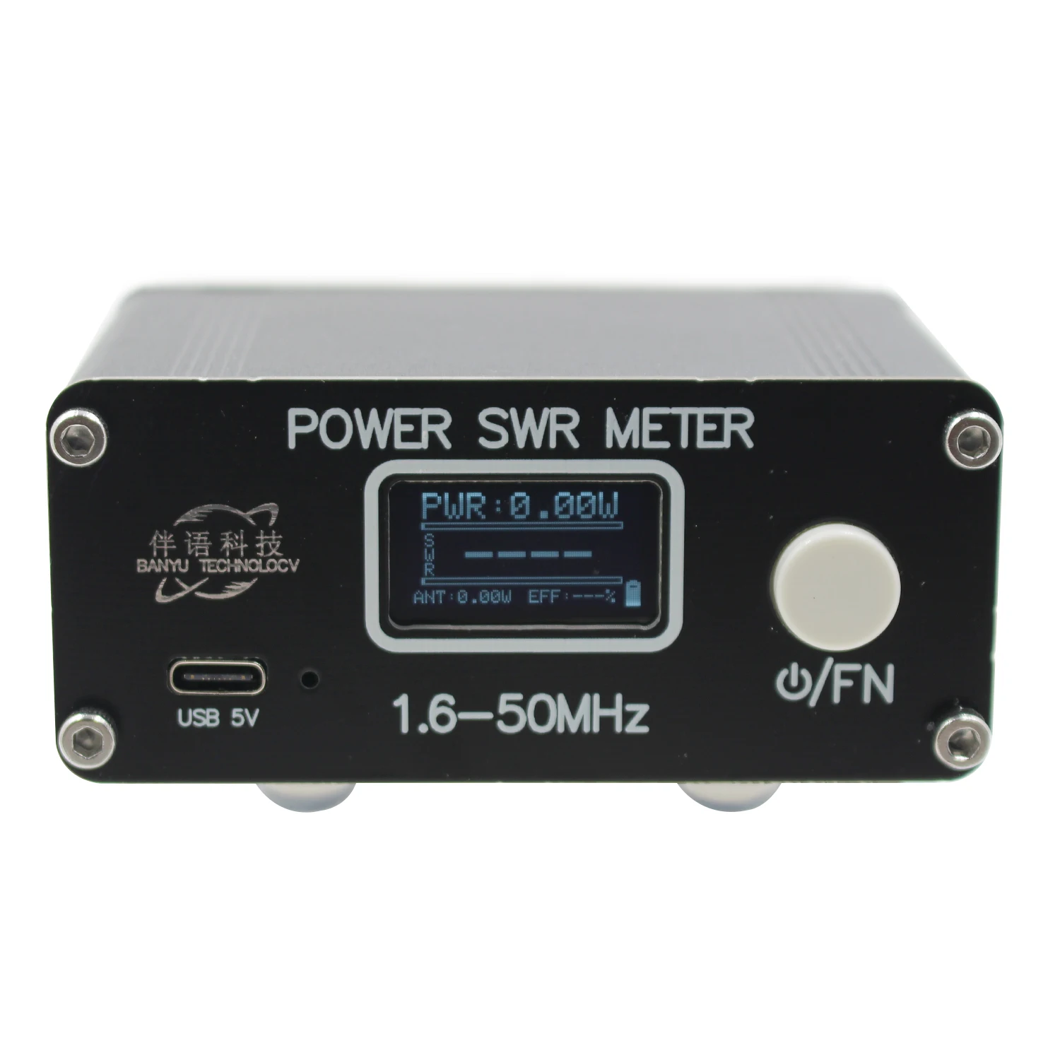 QRP 150W 1.6-50MHz SWR HF 단파 스탠딩 웨이브 미터, FM AM CW SSB 하이 스탠딩 웨이브 알람 기능 ...