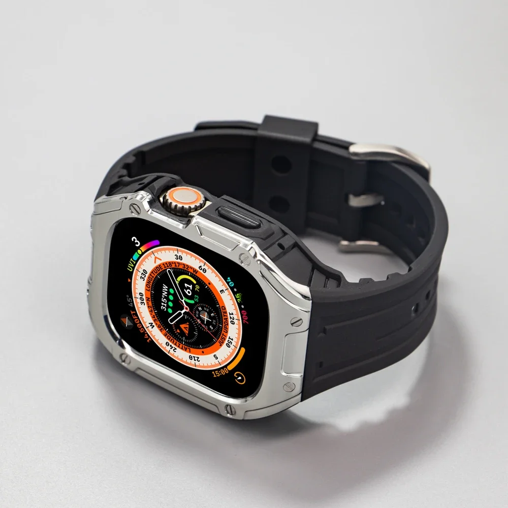 Premium TPU Sport Strap and Protective Case Set for Apple Watch Ultra 49mm