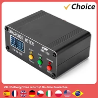 120W SWR Digital Power Standing Wave Meter 1.8-54MHz Shortwave Meter FM AM SSB Modes SWR/Power Adjustable SWR Alarm Function 1