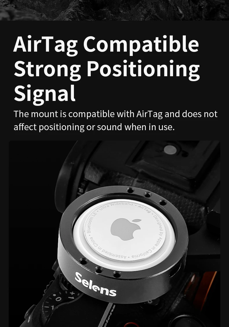 Aluminum Alloy mini Fixed Base with 1/4" Dual Screw Mounting Compatible for App