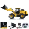 Upgraded 1/14 XDRC WA470 RC Hydraulic Loader Metal TOUCAN Radio Control Construction Vehicle Smoking Sounds Lights Toys THZH1781 1
