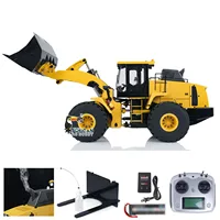 Upgraded 1/14 XDRC WA470 RC Hydraulic Loader Metal TOUCAN Radio Control Construction Vehicle Smoking Sounds Lights Toys THZH1781 1