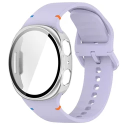 Enhanced Wristband Set with Case & Glass Cover - Galaxy Watch8 9 40mm (11 01Official Purple)