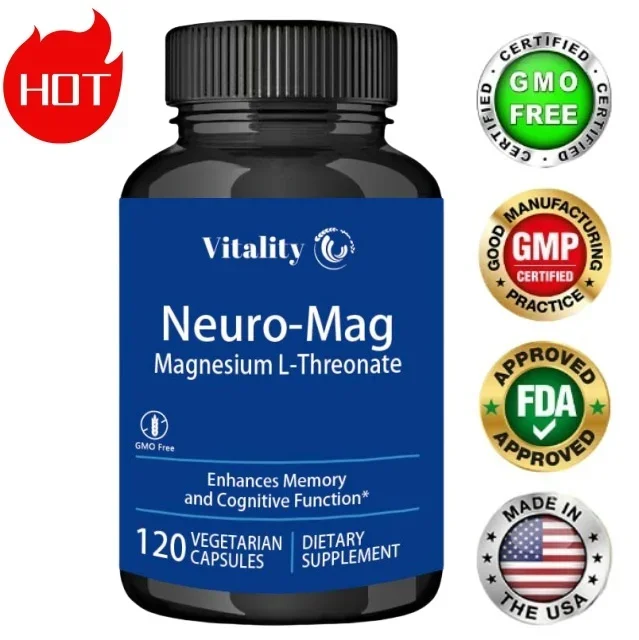 Magnesium L-Threonate Super Absorbable Magnesium Vegetarian Capsules To Enhance Sleep Quality Focus Overall Cognition