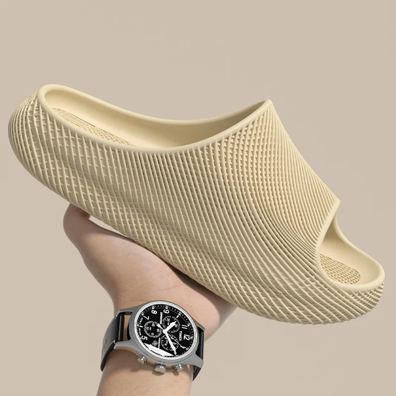 Mesh Design Eva Platform Slipppers Women Indoor Soft Thick Bottom Cloud Slides Woman Outdoor Non Slip Beach Flip Flops Size 45