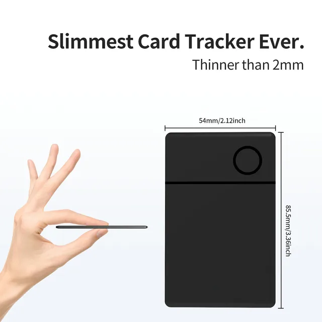 Smart Bluetooth GPS Card Tracker, Item Locator para iPhone Bagagem Bag, Key Finder Tag, com base no IOS, Find My APP, Anti Lost 6
