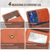 WESTAL Men's Leather Wallets for Card Holders Short Coin Purse Men Wallet Clutches for Photo Money Bags 3