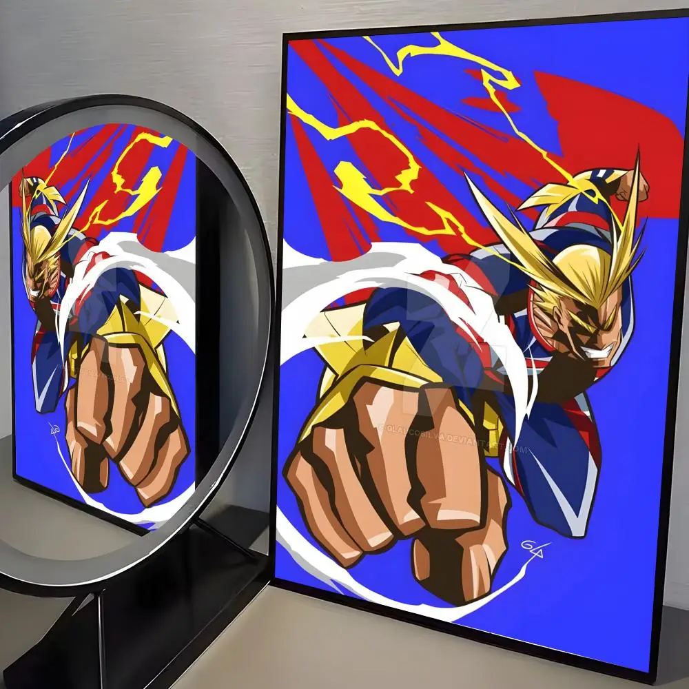 Anime Academia All Might Poster, wasserfester HD-Wandaufkleber, selbstklebendes Kunstposter, lichtbeständig, Heim- und Raumdekoration – Detail 7
