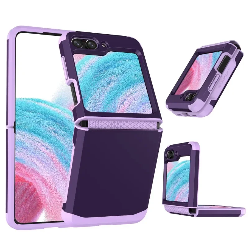 Hinge Integrated Protective Plastic Phone Case - Hard Shell Cover