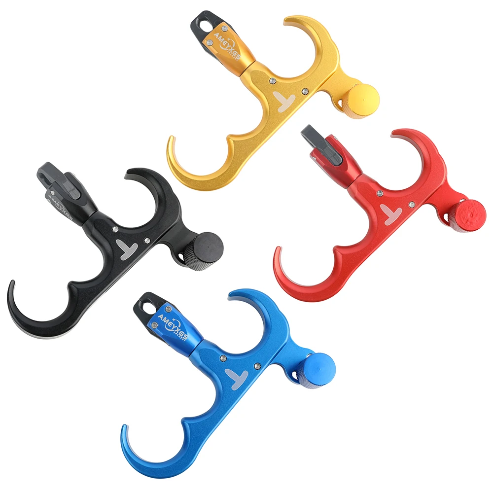 Sgancio Release Aid A 4 Dita Per Arco Compound, Regolabile E Ambidestro, Accessorio Caccia