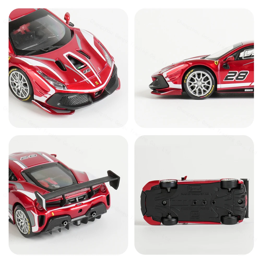 Bburago 1:43 Ferrari 488 Challenge EVO 2020 Static Die Cast Vehicles Collectible Model Racing Car Toys 6