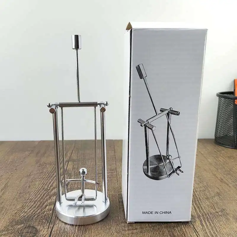 Perpetual Motion Kinetic Art Swing Self Balancing Toy Desk Fun Gadget Fidget Anti Stress Metal Toy
