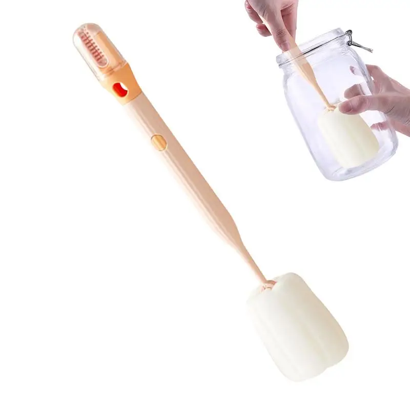 

Cup Cleaning Brush 3 In 1 Flexible Bottle Scrubber Detachable Multifunctional Tumbler Brush With Long Handle For Cup Lids Rims