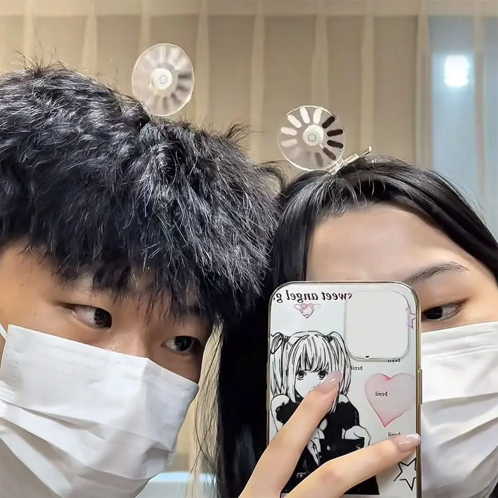 회전하는 브레인 로딩 헤어 클립 재미있는 컴퓨터 로딩 헤드밴드 신호 문제 헤드밴드 독특한 회전하는 헤어핀 친구들을 위한 선물