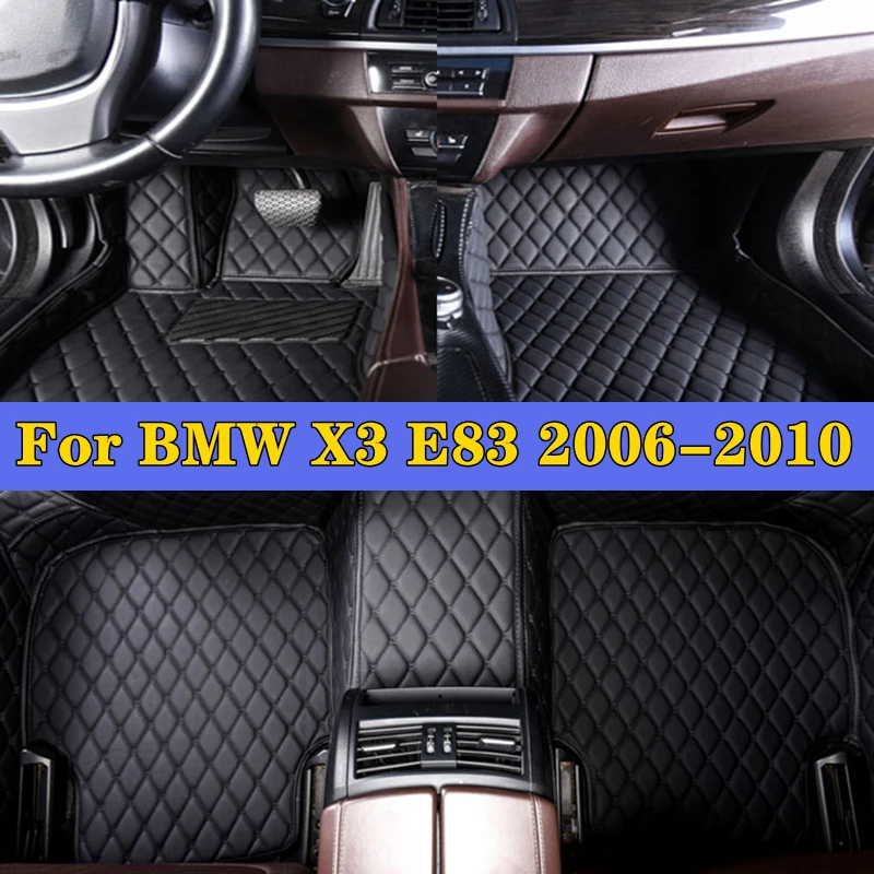 

Car Foot Pads For BMW X3 E83 2006-2010 Car Interior Accessories Protective Pad Custom Auto Floor Mats Automobile Carpet Cover