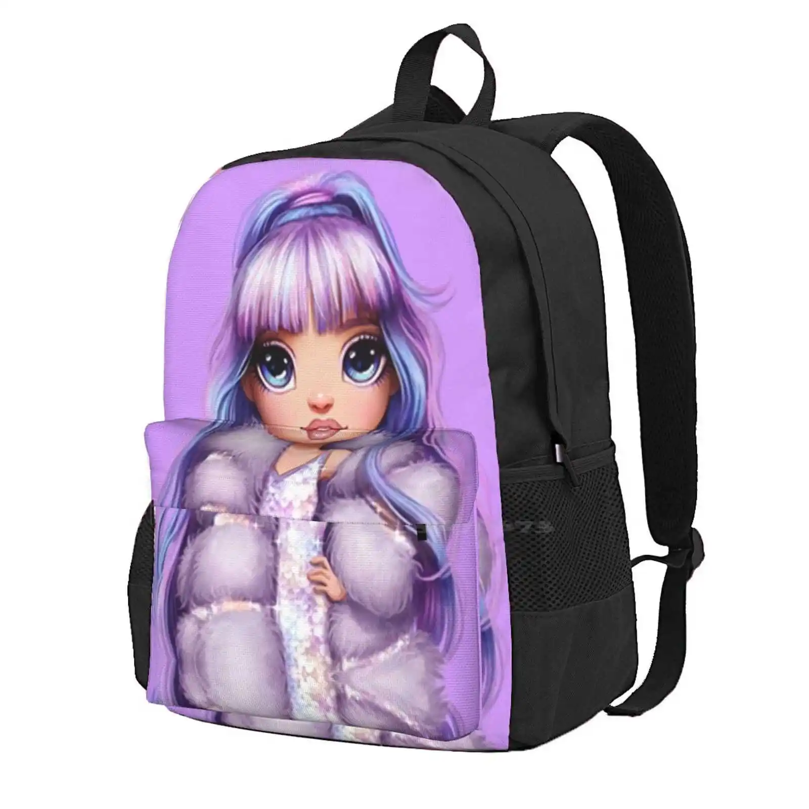 Arcobaleno High-Violet Willow Travel Laptop Bagpack Borse Da Scuola Viola Violet Willow Bambini Adulti Adolescenti Arcobaleno Bambola Alta