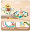 Baby Rattles Cartoon Animal Handbells 0 12 Month Infants Grip Training Early Educational Toys Newborn Hand Rattle Toys Gift 4