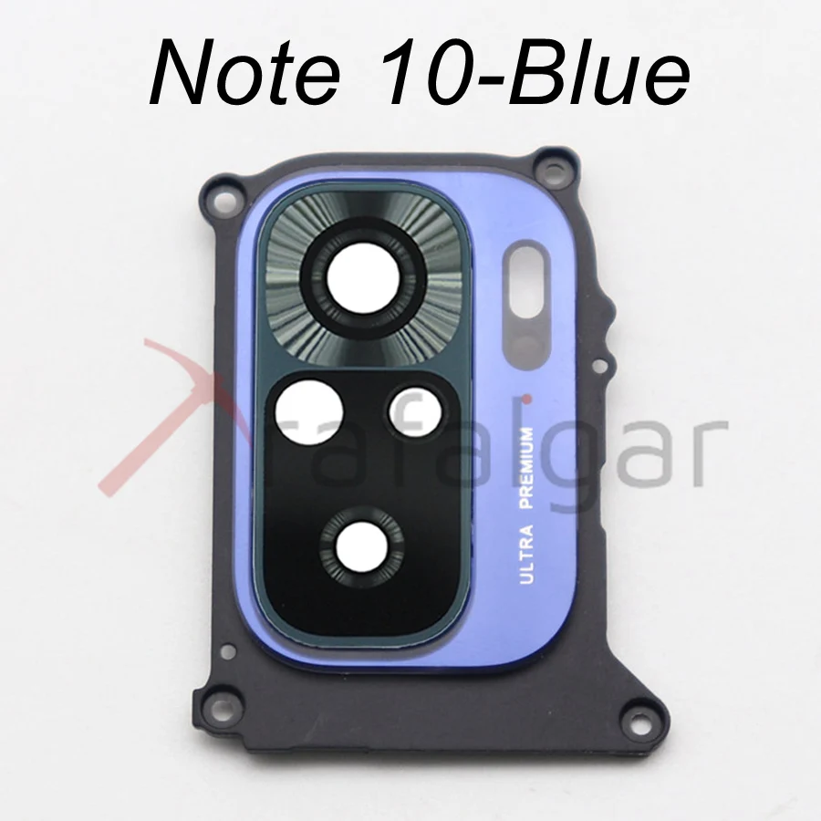 Trafalgar Rear Back Camera Glass Lens Cover For Xiaomi Redmi Note 10/Note10 Pro 5G Camera Glass + Frame Holder Bezel Replacement phone camera lens camera lens cover
