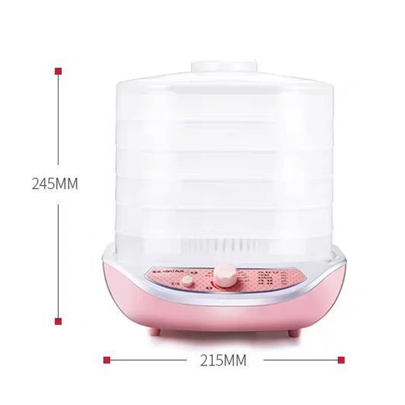 

5 layers Dried Fruit Vegetables Herb Meat Machine Household MINI Food Dehydrator Pet Meat Dehydrated 5 trays Snacks Air Dryer