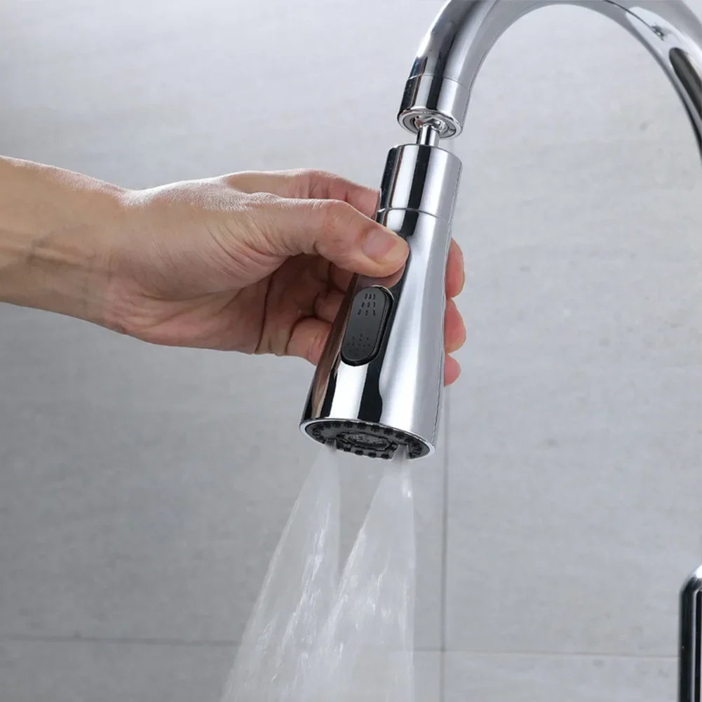 Kitchen Faucet Aerator 3 Modes Splash-Proof Bubbler Replaceable Water Tap Sink Mixer Tap Sprayer Head Pull Out Faucet Nozzle faucet aerator,faucet sprayer head,kitchen faucet sprayer,kitchen faucet,kitchen sink faucet