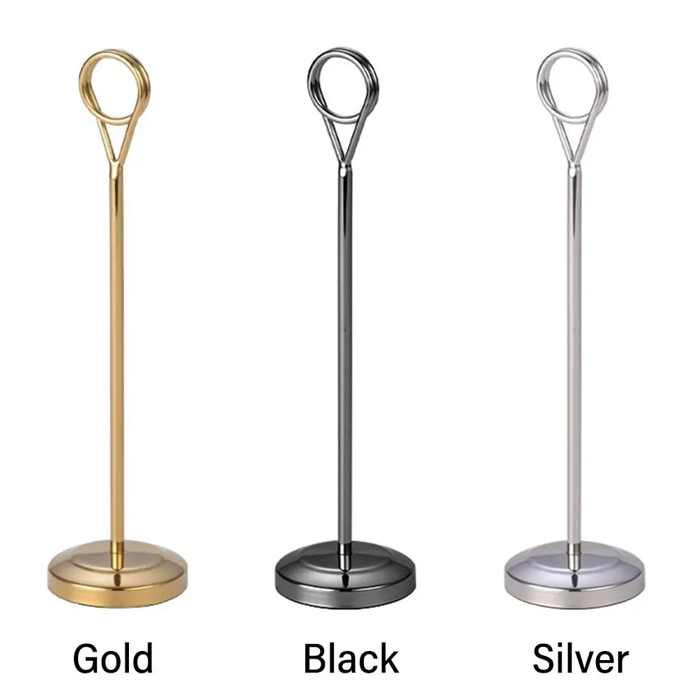 Round Desktop Decoration For Memo Postcard Paper Picture Party Supplies Note Clamp Photo Clip Card Holder Paper Stand