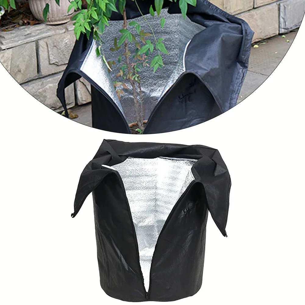 Winter Plant Protection Bag with Drawstring and Zip Breathable Non Woven Fabric Protects Plants from Frost 45 x 50cm