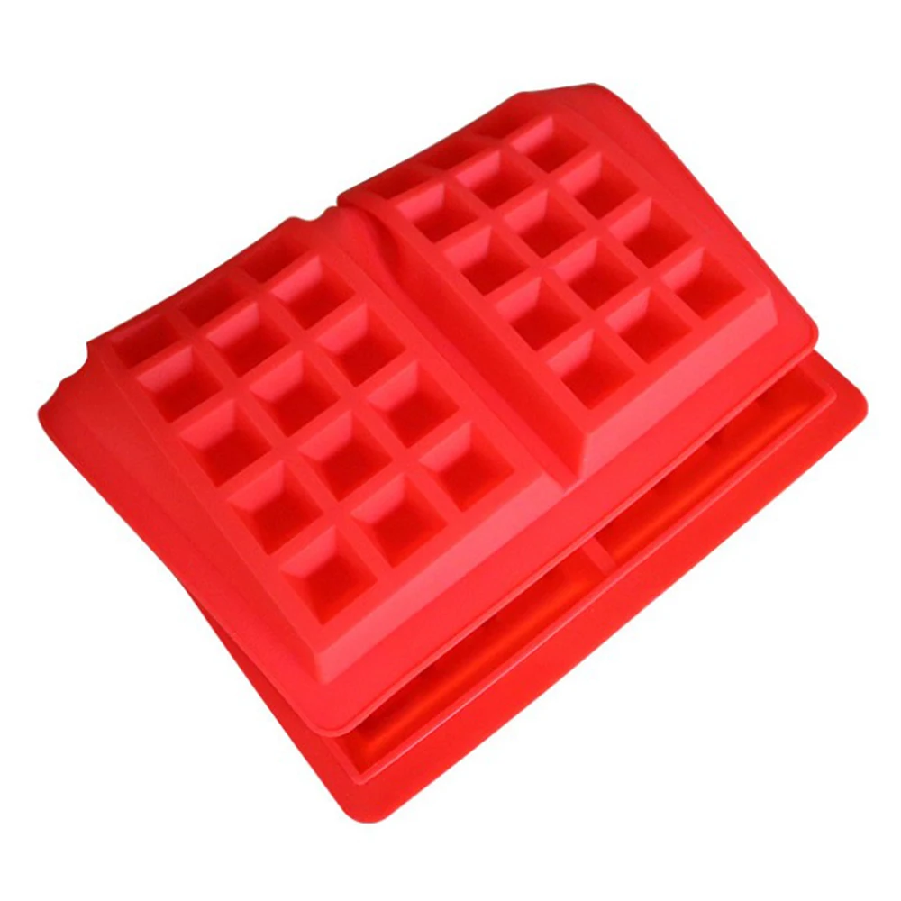Waffle Mold Silicone Square-Shaped Baking Molds Muffin Pans Chocolate Bread Pie Flan Bakeware baking mould cake waffle maker