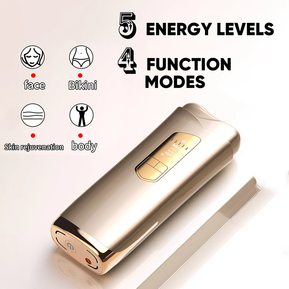 Vancostar Laser Epilator Cool 999999 Flash 4 Function Mode Bikini Trimmer Beauty Health Permanent IPL Hair Removal Free_voghion.com
