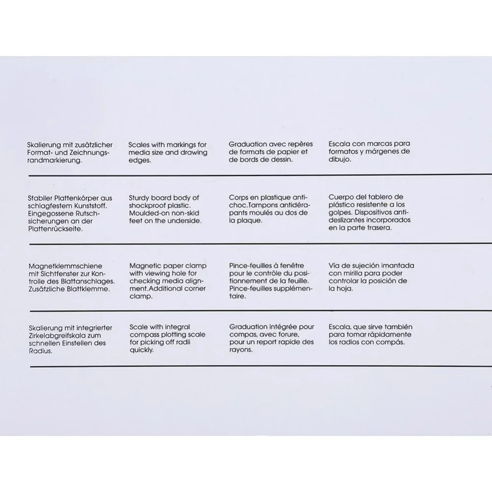 Multifuctional A3 Drawing Board Table Pad with Parallel Motion and Adjustable Angle Rulers Scho