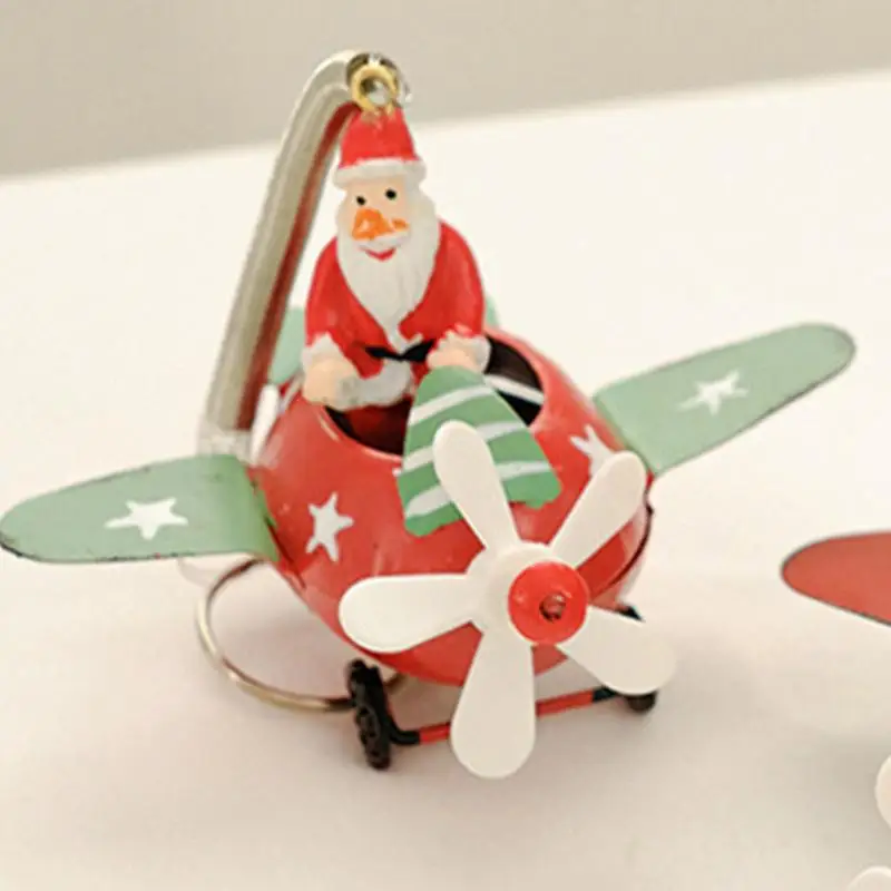 Natale Squisito Ferro Volante Ornamento Babbo Natale Pupazzo Di Neve Albero Di Natale Pendenti Carino Albero Di Natale Decorazioni Appese
