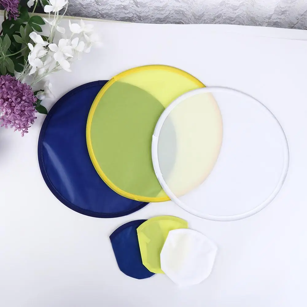 Folding fan portable fan hand fan portable flying disc Collapsible Summer Round for Outdoor with Pocket Child Toy Flying Disk Folding Fans Circular Fan