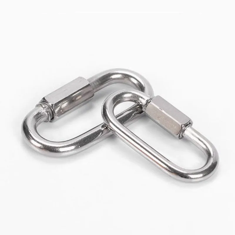 1pc Quick Links Carabiner Stainless Steel Carabiner Buckle Chains Connector Buckles Climbing Camping Bottle Hook Outdoor Tool 1pc Quick Links Carabiner Stainless Steel Carabiner Buckle Chains Connector Buckles Climbing Camping Bottle Hook Outdoor Tool