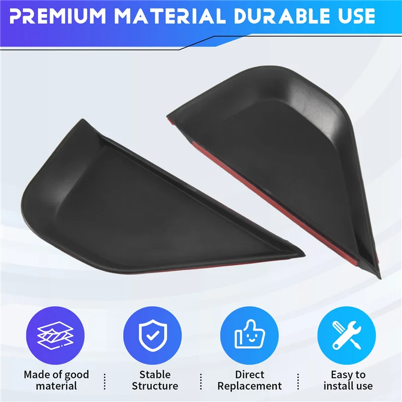 1 쌍의 자동차 사이드 센터 제어 보관함 공간 플레이트 플라스틱 커버 트림 인테리어 액세서리 Skoda Kodiaq 2017-2022에 적합