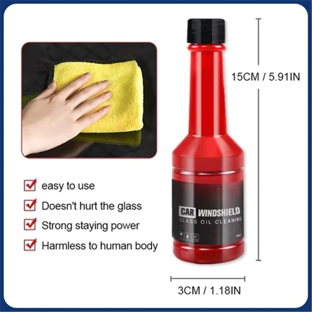 Keep your car windshields and windows spotless with the 150ml Glass Cleaner Stripper