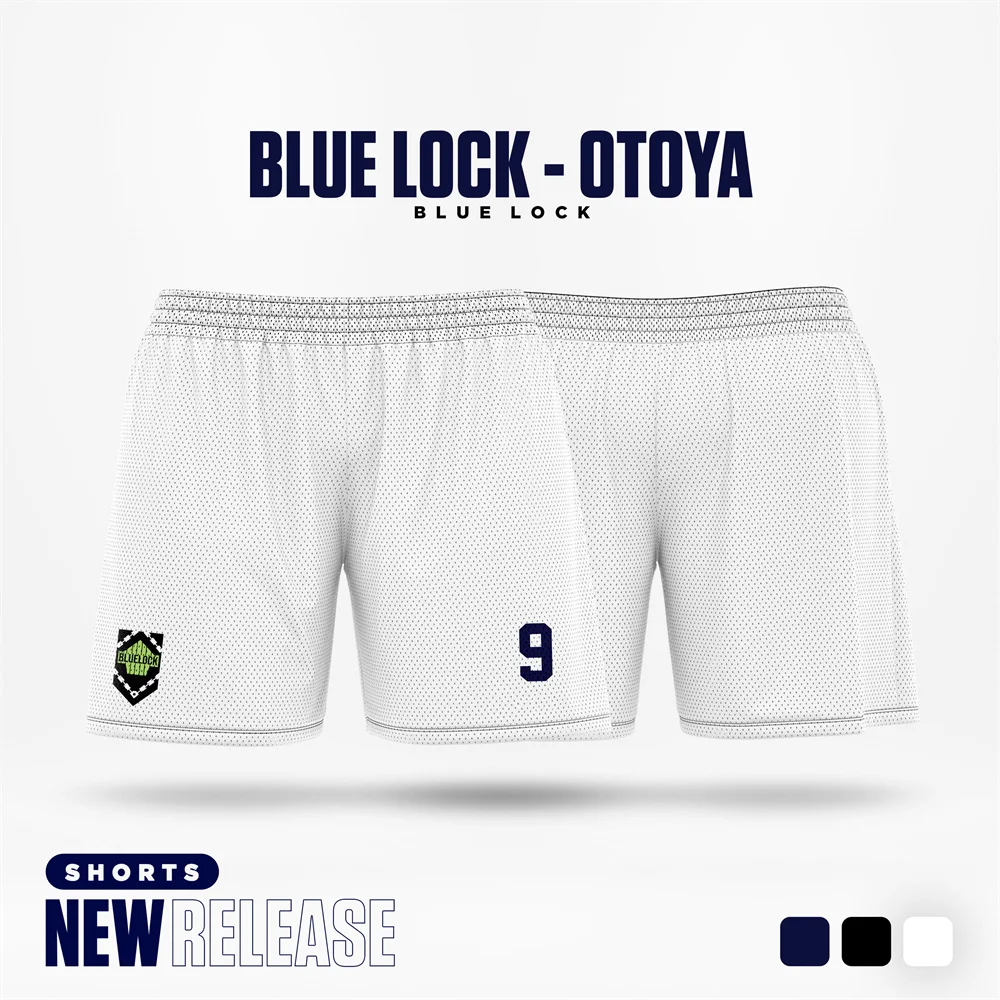 Blue Lock Men Shorts White Cartoon Anime Jersey Women Shorts Summer Casual New Fashion Sport Pants Children Bottom Dust Proof
