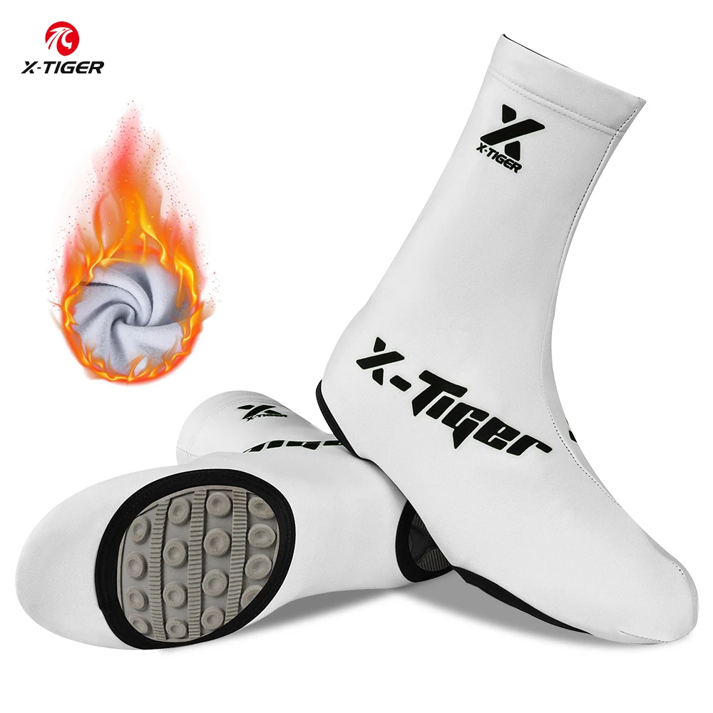 X-TIGER Kış bisiklet galoşları polar astarlı Unisex Bisiklet Ayakkabıları Profesyonel Bisiklet yarışı galoşları bisiklet ayakkabıları kılıfı MBT SPORTS