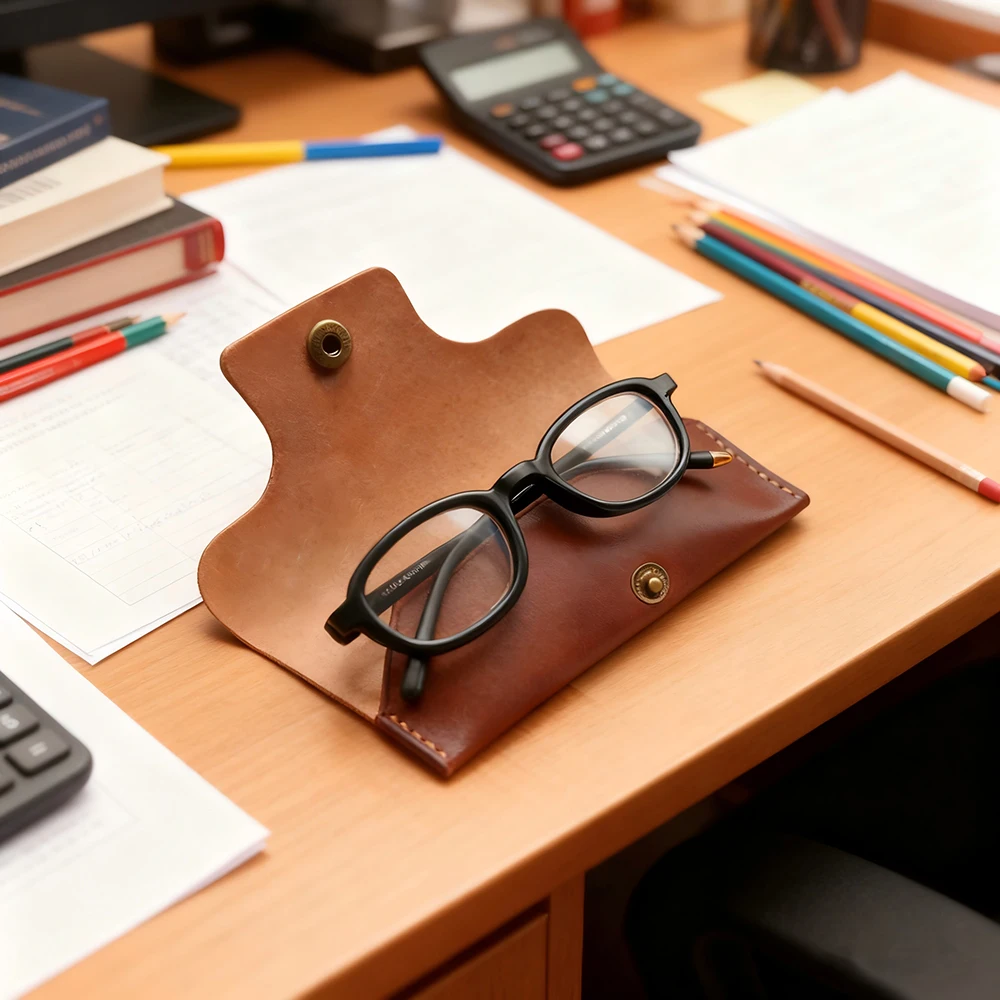 1개 17X8cm 안경 가방 나무 가죽 절단 몰드 DIY 수공예 제작 대부분의 기계에 적합