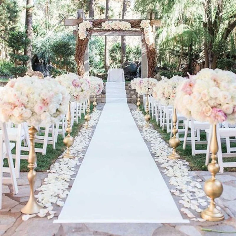 1m X 12m Outdoor White Carpet Mats Aisle for Wedding Banquet Film Festival Party Celebrations Awards Events Decoration Carpet 5