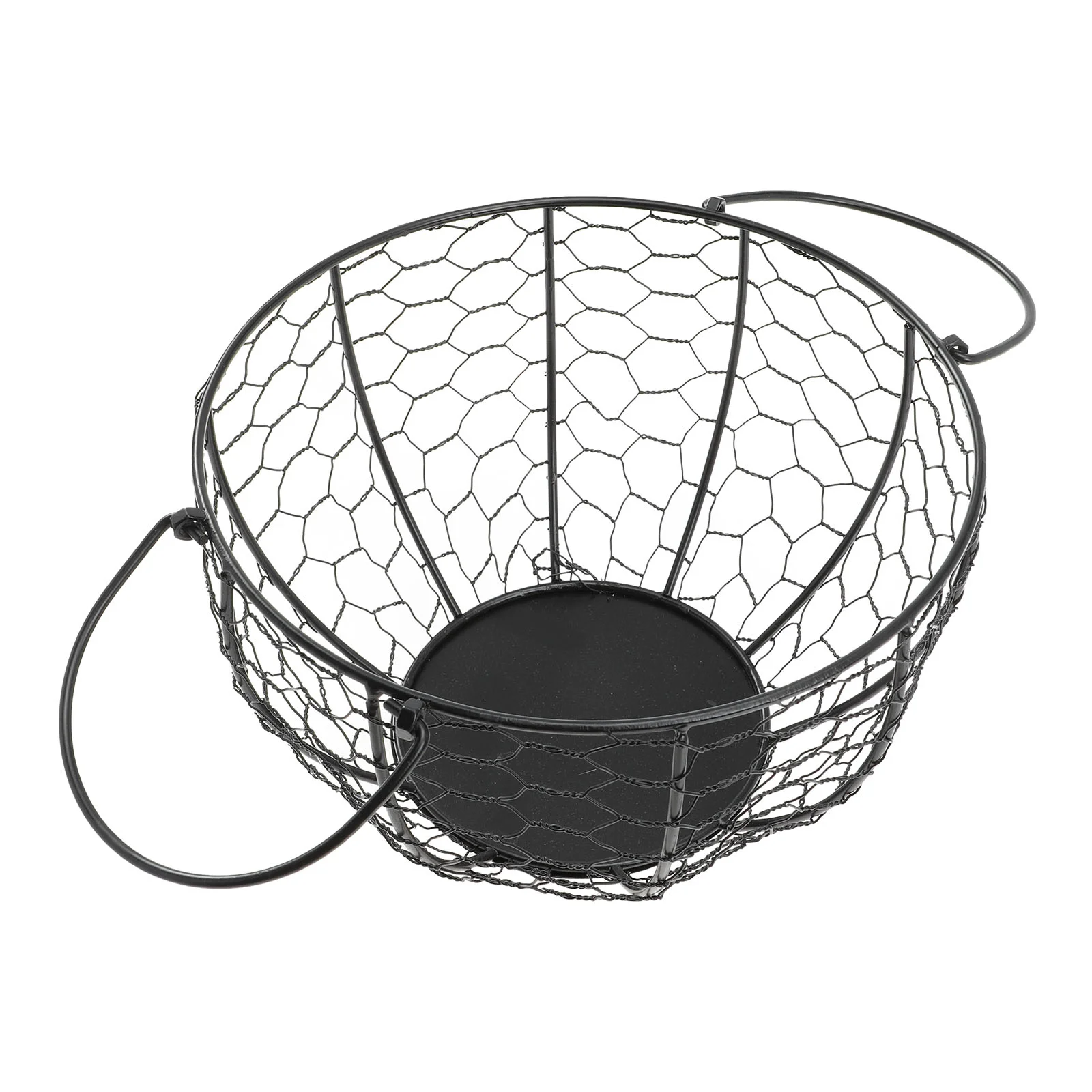 

Egg Basket Fruit Iron Decorate Household Food Wrought Storage Container Kitchen Adornment